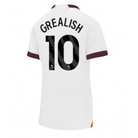 Koszulka piłkarska Manchester City Jack Grealish #10 Strój wyjazdowy dla kobiety 2023-24 tanio Krótki Rękaw
